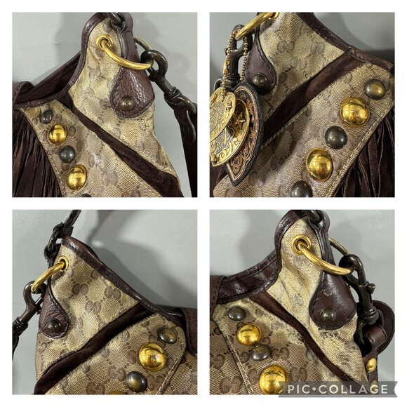 100% Authentic Gucci GG Crystal Indy Shoulder Bag - Picture 7 of 14
